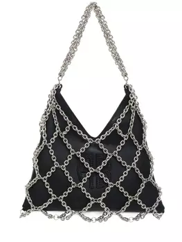 ANINE BING сумка-тоут Gaia Chain размера мини, черный