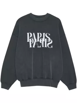 ANINE BING толстовка с принтом, черный