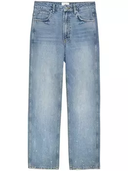 ANINE BING укороченные джинсы Vin, синий