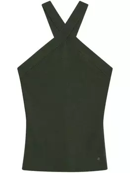 ANINE BING вязаный топ Brea, зеленый