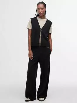 Анисовые широкие брюки Barbour, черный