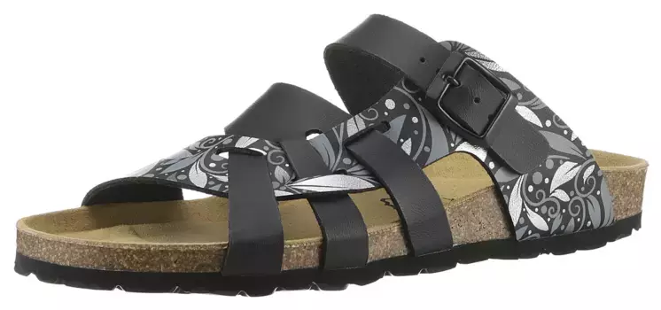 Aniston ОБУВЬ Мюли, летние туфли, тапочки с регулируемыми пряжками Aniston Shoes, черный