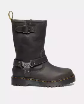 Anistone Hi женские кожаные высокие сапоги Dr. Martens, серый