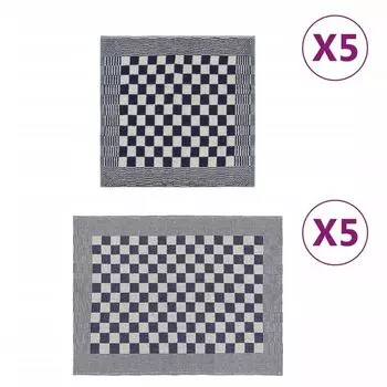 Анконбей 10 шт. Комплект полотенец черный и белый хлопок Ankonbej