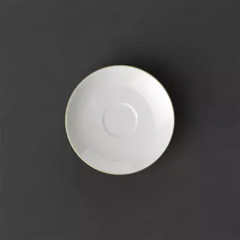 Anmut Gold блюдце для мокко и эспрессо, 12см Villeroy & Boch, белый