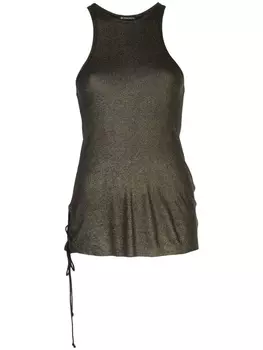 Ann Demeulemeester трикотажный спортивный топ, золотой