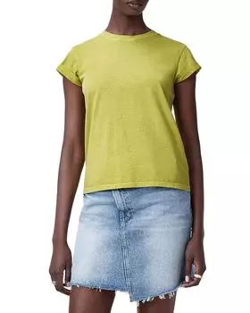 Анна Хлопковая Футболка ALLSAINTS, зеленый