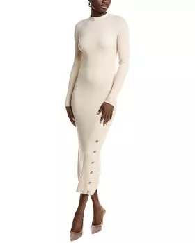 ANNA KAY Миди-свитер-платье, белый