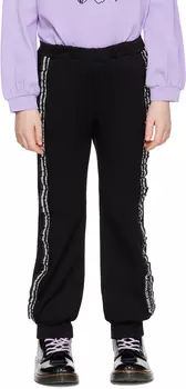 ANNA SUI MINI Детские черные зауженные спортивные штаны