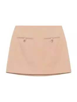 Аннетт Мини-юбка Staud, цвет camel