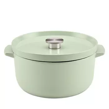 Anolon 6 Qt Чугунная крытая жаровня KitchenAid, зеленый