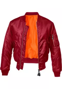 Анорак Brandit "Мужская куртка-бомбер Brandit MA1" (1 шт.), без капюшона, бордовый