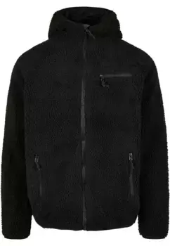 Анорак Brandit "Мужская рабочая куртка Teddy Fleece Jacket" (1 шт.), с капюшоном, черный