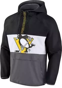 Анорак NHL Pittsburgh Penguins, черная пуловерная куртка
