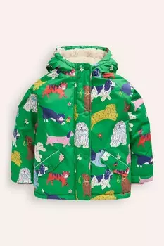 Анорак с подкладкой из шерпы Boden, зеленый