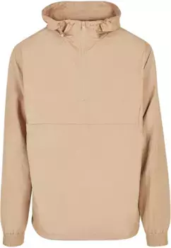 Анорак URBAN CLASSICS " Urban Classics Men's Basic Pullover Jacket" (1 шт.), с капюшоном, бежевый