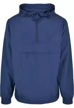 Анорак URBAN CLASSICS " Urban Classics Men's Basic Pullover Jacket" (1 шт.), с капюшоном, синий