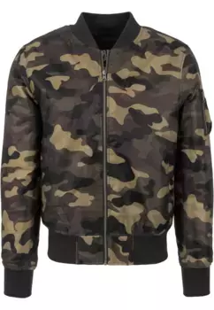 Анорак URBAN CLASSICS " Urban Classics Men's Camo Basic Bomber Jacket" (1 шт.), без капюшона, цвет Woodcamo