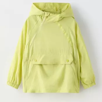 Анорак Zara Water-repellent, лаймовый