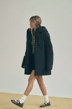 Анорак, защищенный от воды и ветра ZARA, черный
