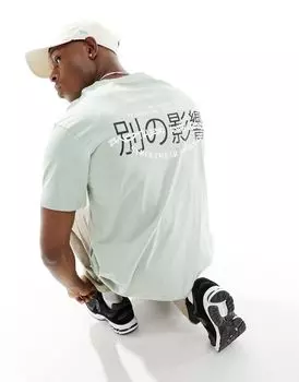 Another Influence — серая футболка в клетку с логотипом