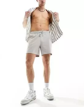 Another Influence – светло-серые фактурные шорты, часть комплекта