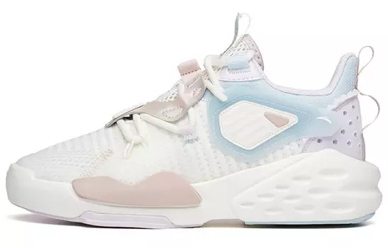 ANTA Bastard Lifestyle Shoes Women's Low-top Ivory White/psychedelic Purple/phantom Blue
