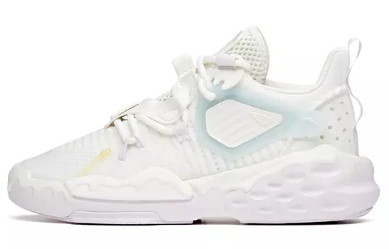 ANTA Bastard Lifestyle Shoes Women's Low-top Ivory White/purple/phantom Blue