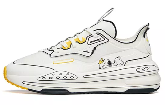 ANTA C37 Series Lifestyle Shoes Women's Low-top White/Yellow