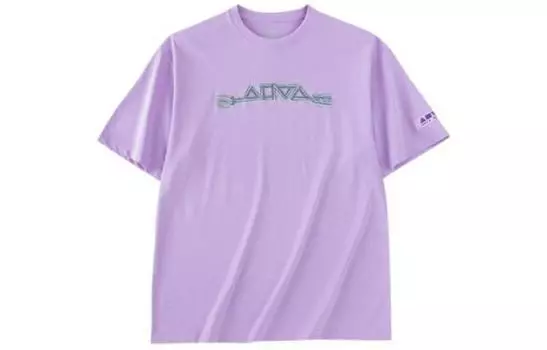 ANTA Футболка Life Collection унисекс светло-розово-фиолетовые