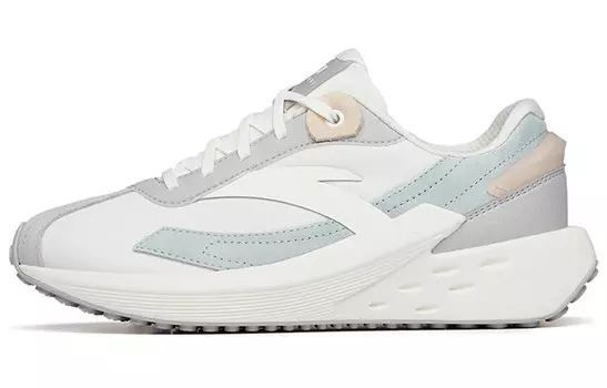 ANTA Icing Lifestyle Shoes Women's Low-top Ivory White/night Fog Gray/white Gray-green
