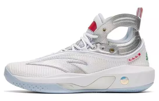 Кроссовки Anta Kt8 Basketball Men, белый/серебристый