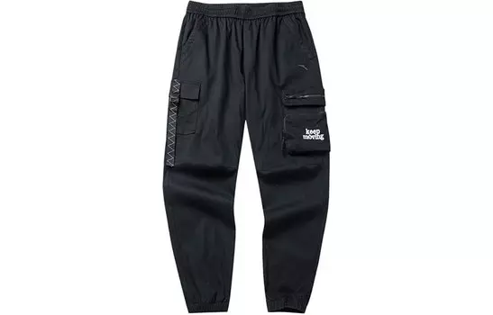 ANTA Мужские брюки-карго, черный