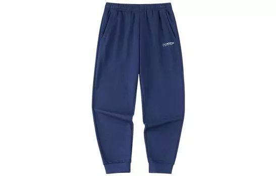 ANTA Мужские трикотажные спортивные штаны, Синий