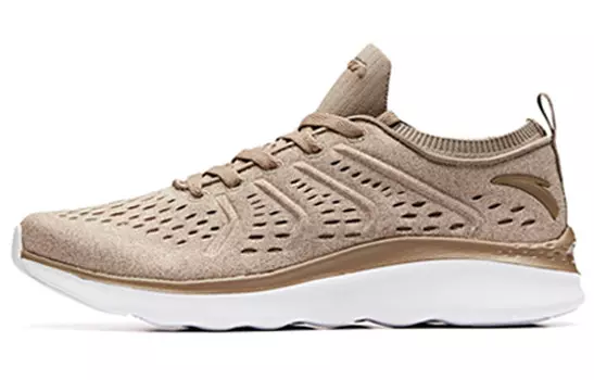 ANTA Running Collection Lifestyle Shoes Men Low-top Flax Ash/sand Ash/ivory White