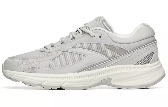 ANTA Running Collection Lifestyle Shoes Men Low-top Night Fog Gray / Light Silver Gray / Ivory White