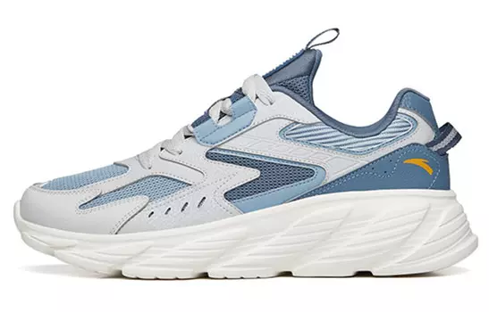 ANTA Running Collection Lifestyle Shoes Men Low-top Chip Gray / Gray Blue / Checkerboard Gray