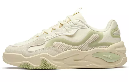 ANTA Tianxing Lifestyle Shoes Women's Low-top Light Beige / Granular Beige / Ice Pick Green