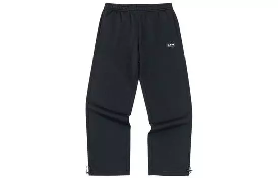 ANTA Трикотажные спортивные штаны унисекс черные