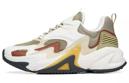 ANTA Walker 3.0 Lifestyle Shoes Men Low-top Toffee Yellow / Ivory White / Granular Beige