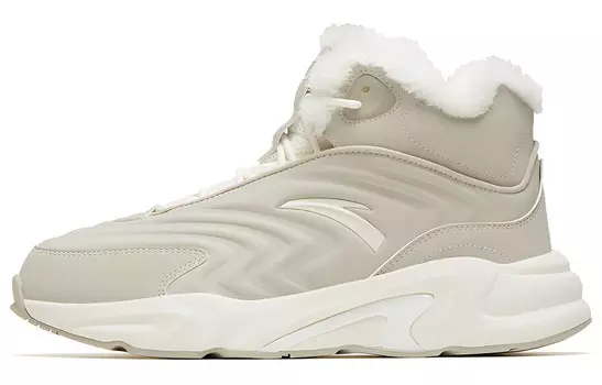ANTA Walker Lifestyle Shoes Men High-top Beige