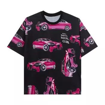 Anti Social Social Club 3AM на футболке Melrose All Over Черная