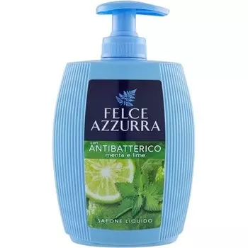 Антибактериальное жидкое мыло «Мята и лайм» со свежей мятой и цитрусовыми нотками 300мл, Felce Azzurra