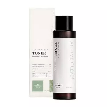 Антибактериальный тоник для лица VILLAGE 11 Active Clean Toner 120 мл