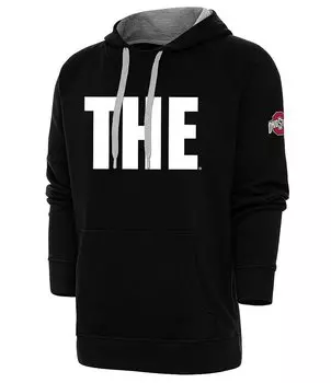 Антигуа NCAA The Толстовка с капюшоном штата Огайо Buckeyes Antigua, черный