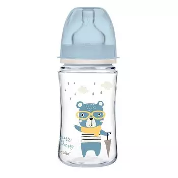 Антиколиковая бутылочка для детей Canpol Babies Easy Start Bonjour 240 мл, 1 шт
