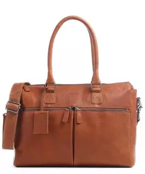 Антикварная кожаная сумка для ноутбука Avery 15,6 Burkely, коричневый