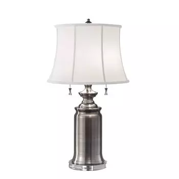 Антикварная никелевая лампа для каюты с абажуром Elstead Lighting