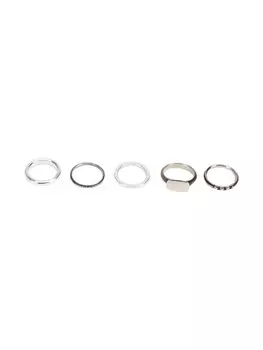 Антикварные 5 колец в комплекте WERKSTATT:MNCHEN, серебряный