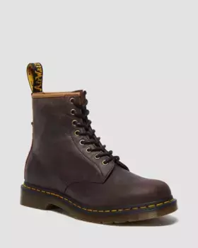 Антикварные ботинки Dr. Martens 1460 на шнуровке с подтягиванием